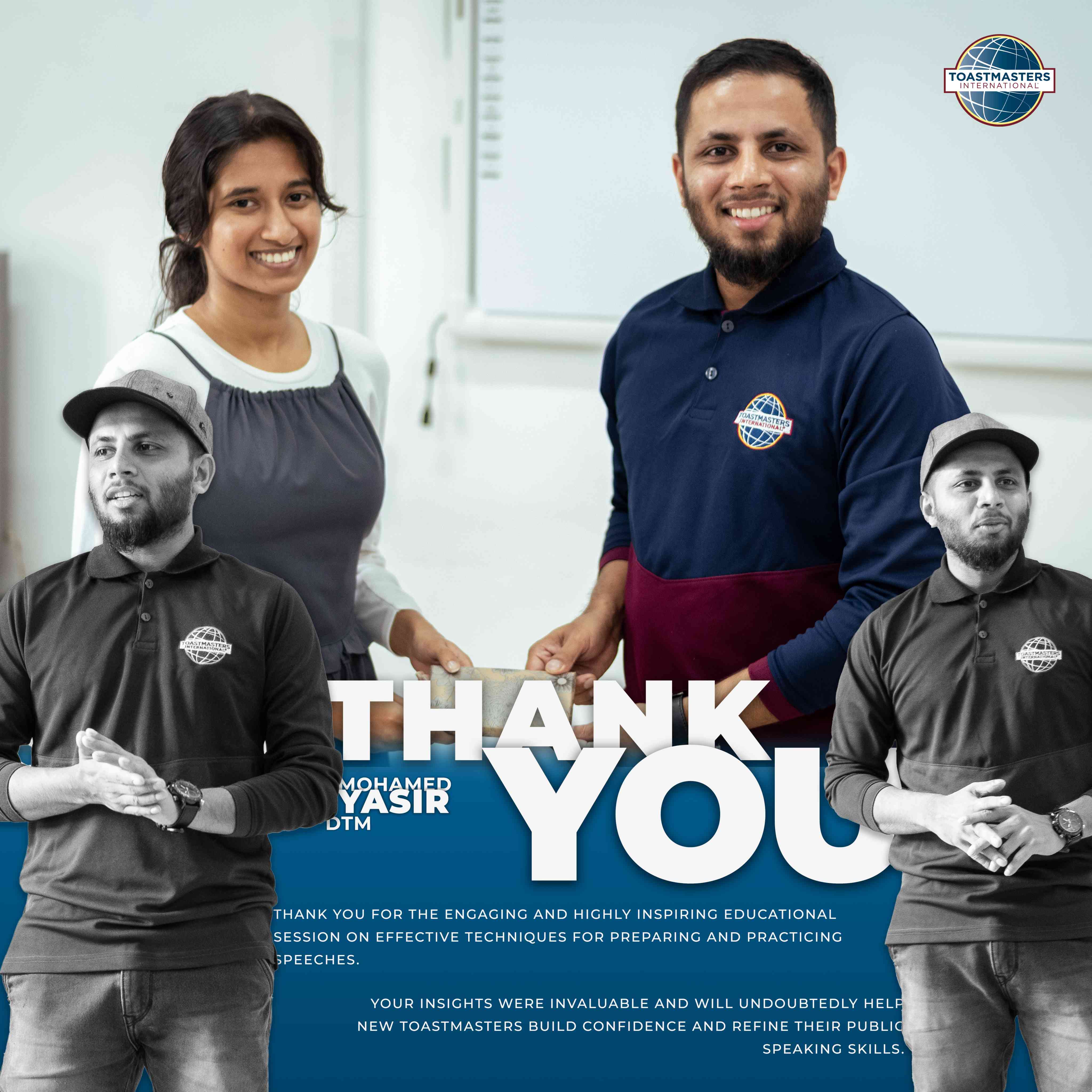 Thank You Flyer for DTM Yasir